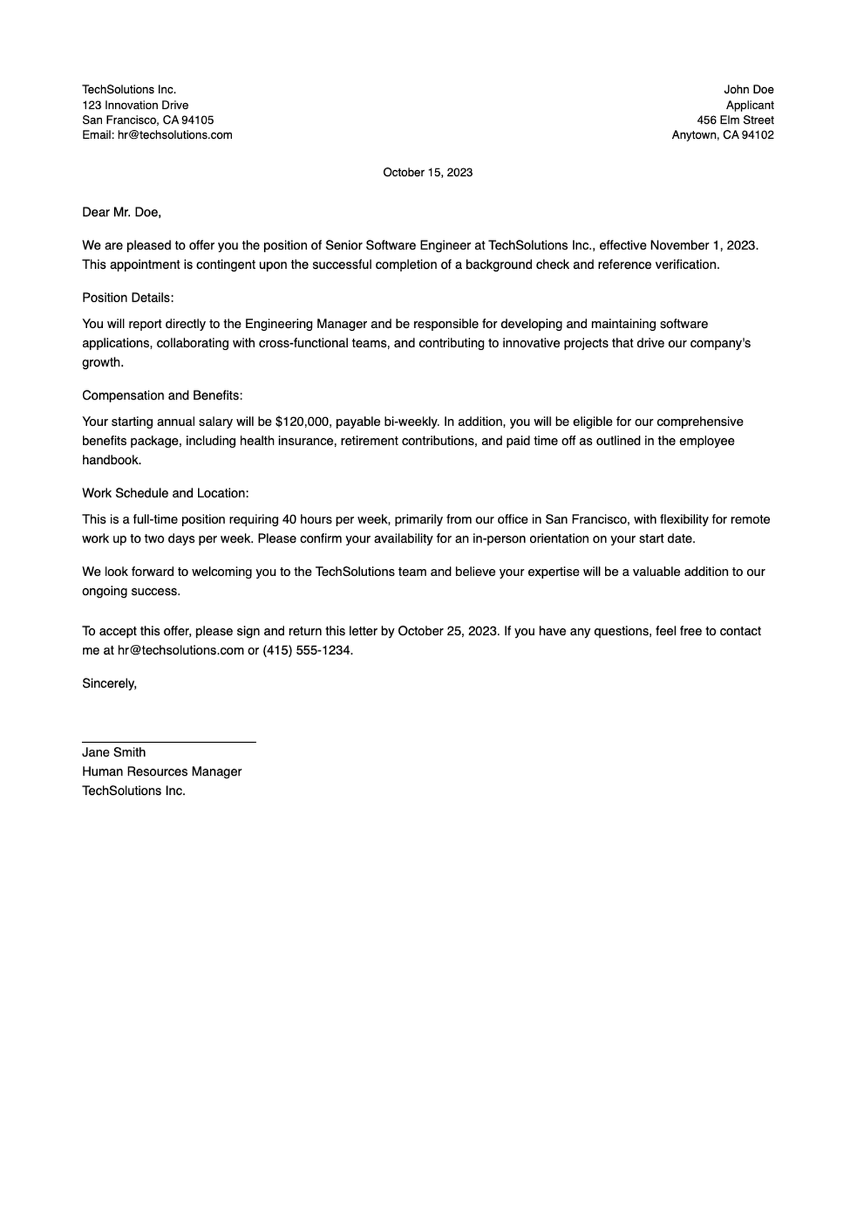 Professional appointment request cover letter with watercolor design_variant_3